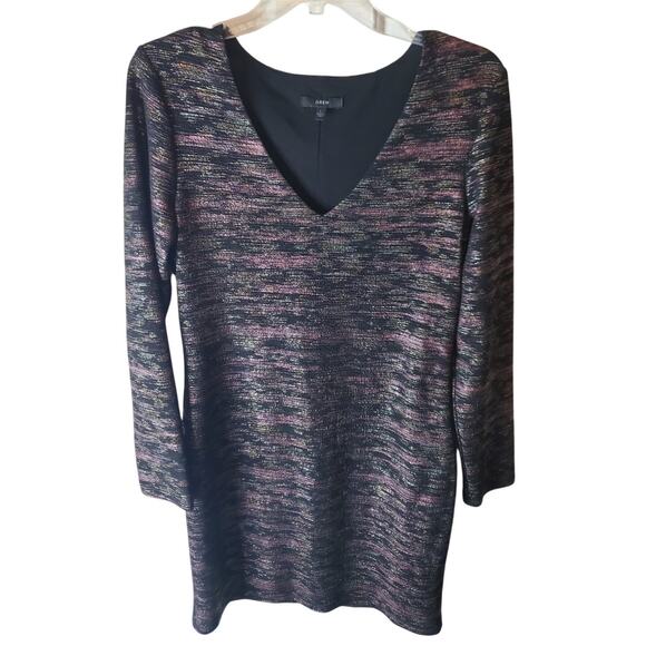 Drew V-Neck Sheath Dress with Metallic Thread, Large - Picture 1 of 6